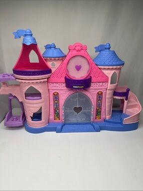 Pink & Blue Princess Fisher Price little People Castle
